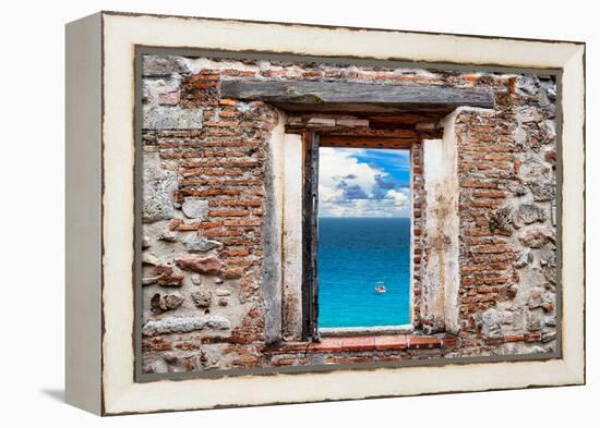 ¡Viva Mexico! Window View - Ocean View-Philippe Hugonnard-Framed Premier Image Canvas