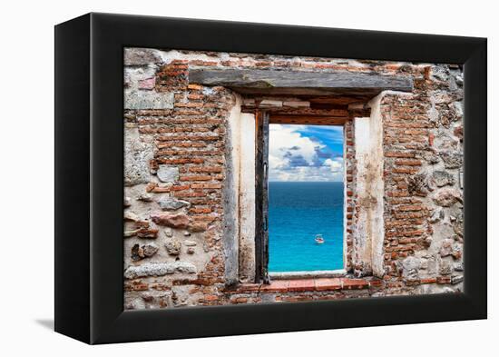 ¡Viva Mexico! Window View - Ocean View-Philippe Hugonnard-Framed Premier Image Canvas