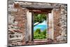 ¡Viva Mexico! Window View - Peaceful Paradise in Isla Mujeres-Philippe Hugonnard-Mounted Photographic Print