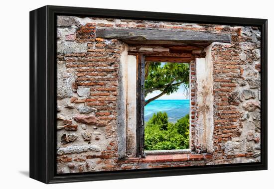 ¡Viva Mexico! Window View - Peaceful Paradise in Isla Mujeres-Philippe Hugonnard-Framed Premier Image Canvas