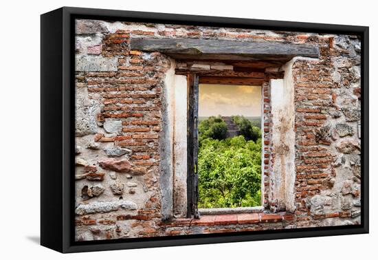 ¡Viva Mexico! Window View - Ruins of the ancient Mayan City of Calakmul-Philippe Hugonnard-Framed Premier Image Canvas