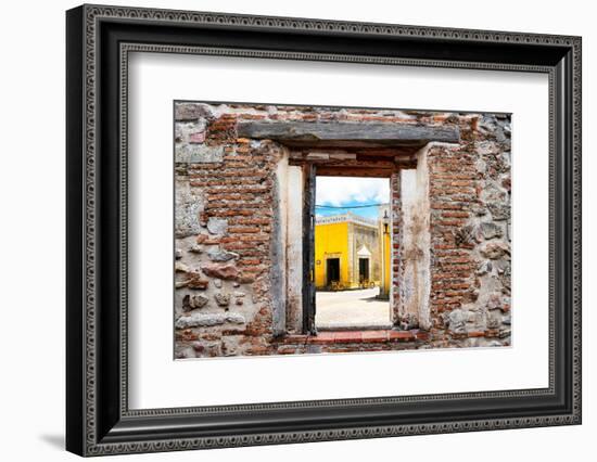 ?Viva Mexico! Window View - The Yellow City in Izamal-Philippe Hugonnard-Framed Photographic Print