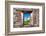 ¡Viva Mexico! Window View - White House in Isla Mujeres-Philippe Hugonnard-Framed Photographic Print