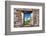 ¡Viva Mexico! Window View - White House in Isla Mujeres-Philippe Hugonnard-Framed Photographic Print