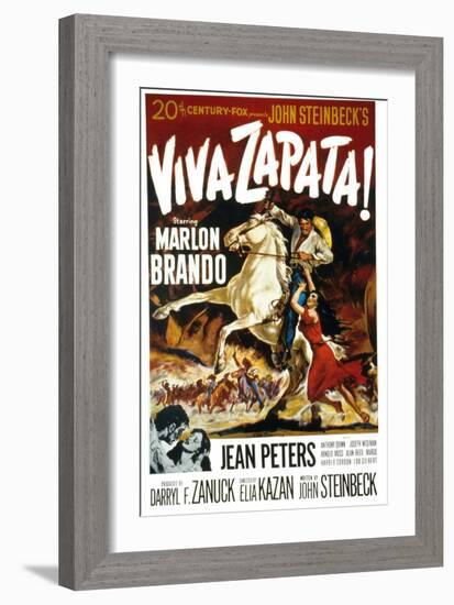 Viva Zapata!, Marlon Brando, Jean Peters, 1952-null-Framed Art Print