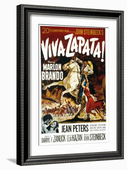 Viva Zapata!, Marlon Brando, Jean Peters, 1952-null-Framed Art Print