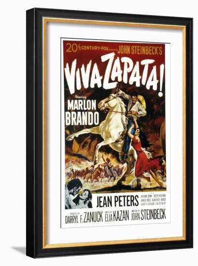 Viva Zapata!, Marlon Brando, Jean Peters, 1952-null-Framed Art Print