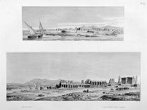 View of Luxor, and the Temple of Thebes at Luxor, Egypt, C1808-Vivant Denon-Framed Giclee Print