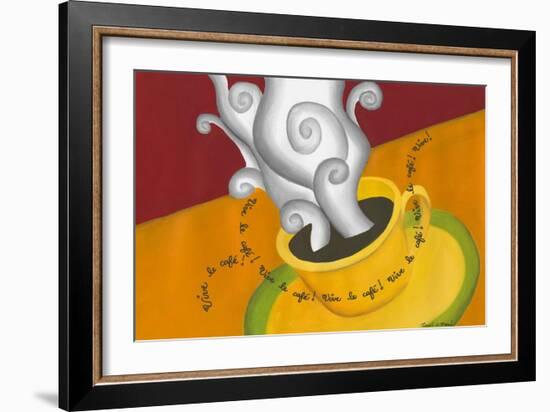 Vive le Cafe!-Renee W. Stramel-Framed Art Print