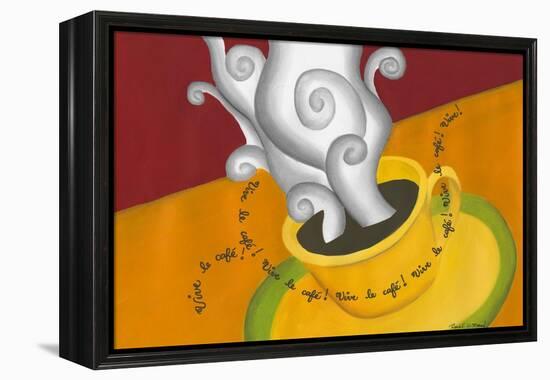 Vive le Cafe!-Renee W. Stramel-Framed Stretched Canvas