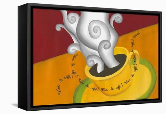 Vive le Cafe!-Renee W. Stramel-Framed Stretched Canvas