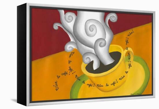 Vive le Cafe!-Renee W. Stramel-Framed Stretched Canvas