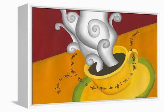 Vive le Cafe!-Renee W. Stramel-Framed Stretched Canvas