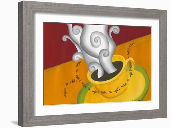 Vive le Cafe!-Renee W. Stramel-Framed Art Print