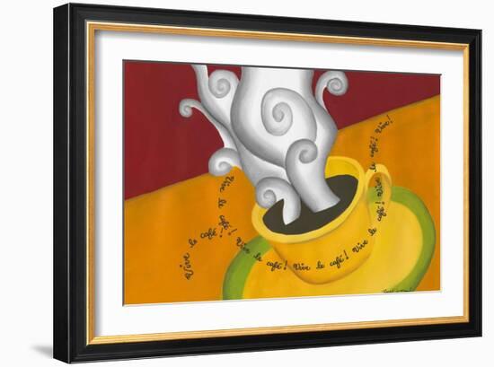 Vive le Cafe!-Renee W. Stramel-Framed Art Print