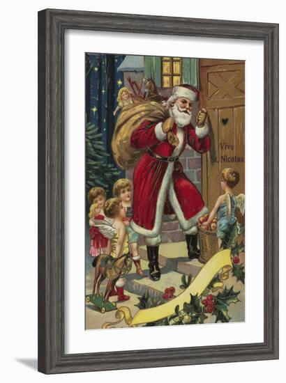 Vive St. Nicolas-null-Framed Giclee Print