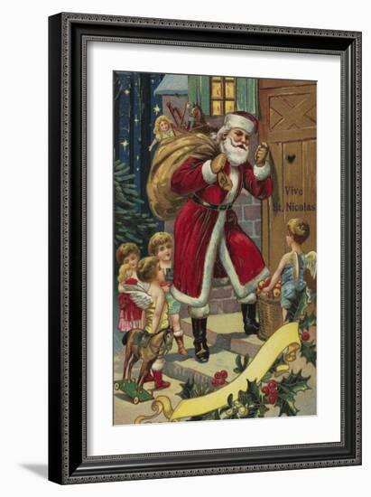 Vive St. Nicolas-null-Framed Giclee Print