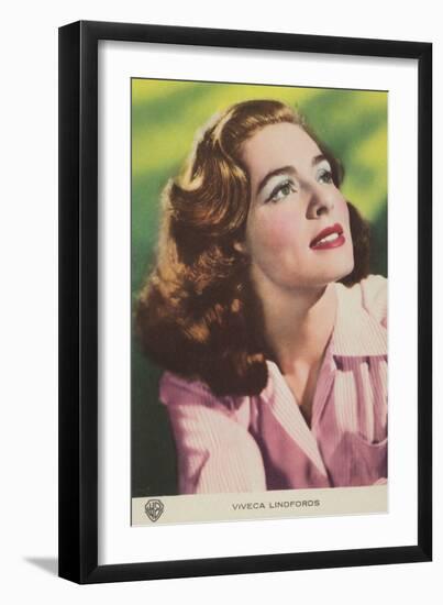 Viveca Lindfors, Swedish Actress and Film Star-null-Framed Photographic Print