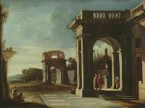 View of Temple, Painting by Viviano Codazzi (Ca 1604-1670), Italy, 17th Century-Viviano Codazzi-Giclee Print