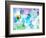 Vivid Abstract Ink Painting On Grunge Paper Texture-run4it-Framed Art Print