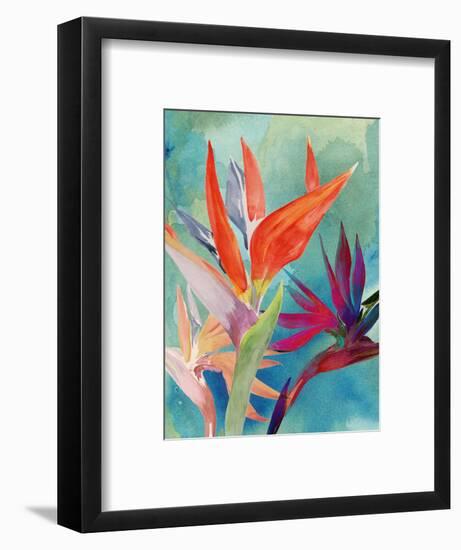 Vivid Birds of Paradise I-Jennifer Paxton Parker-Framed Art Print