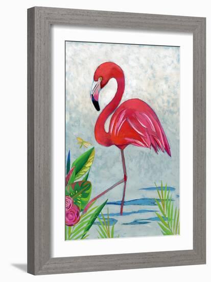 Vivid Flamingo I-Chariklia Zarris-Framed Art Print