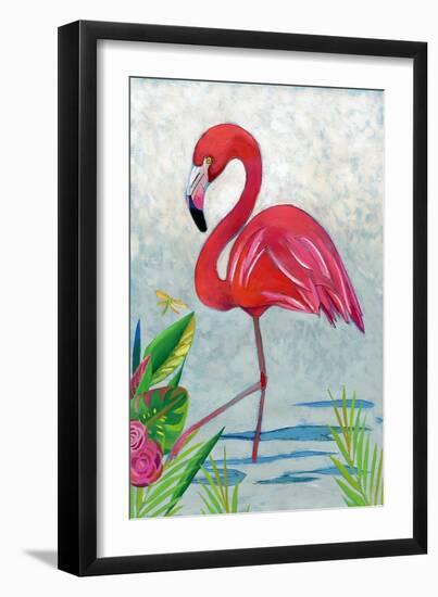 Vivid Flamingo I-Chariklia Zarris-Framed Art Print