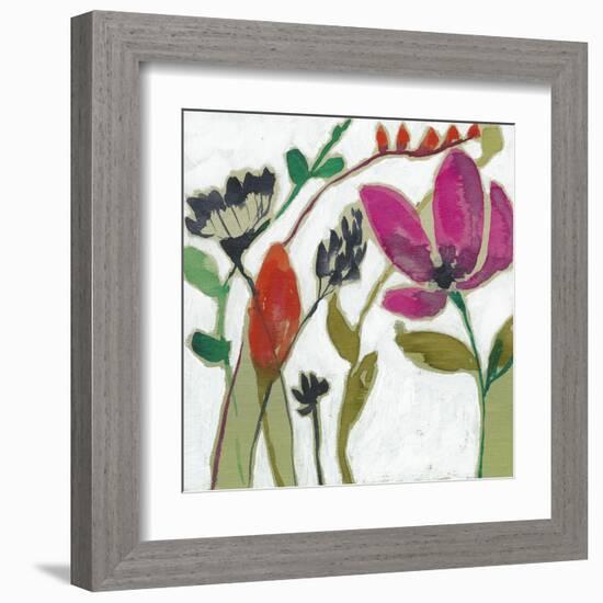 Vivid Flowers II-Jennifer Goldberger-Framed Art Print