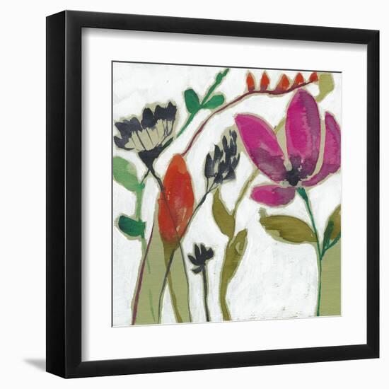 Vivid Flowers II-Jennifer Goldberger-Framed Art Print