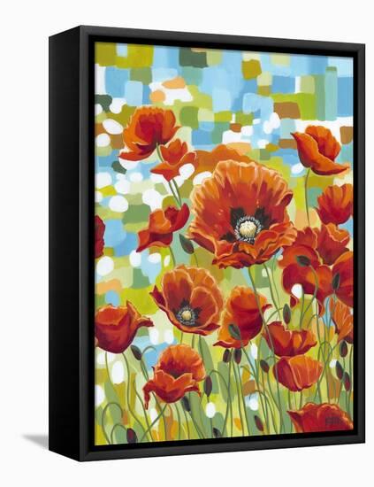 Vivid Poppies I-Carolee Vitaletti-Framed Stretched Canvas