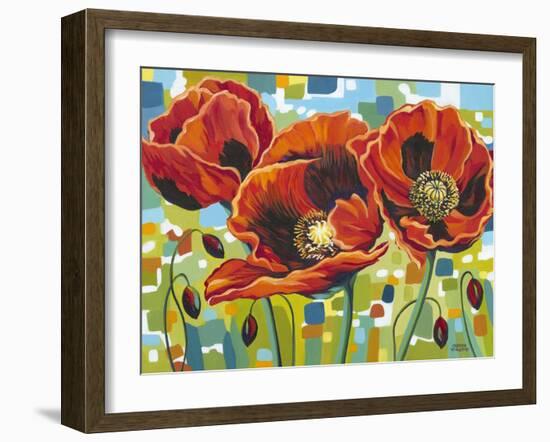 Vivid Poppies III-Carolee Vitaletti-Framed Art Print