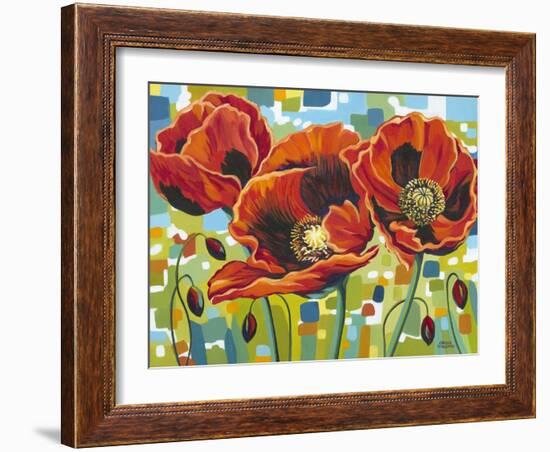 Vivid Poppies III-Carolee Vitaletti-Framed Art Print