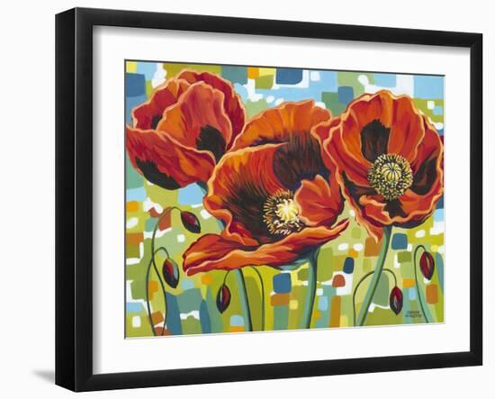 Vivid Poppies III-Carolee Vitaletti-Framed Art Print