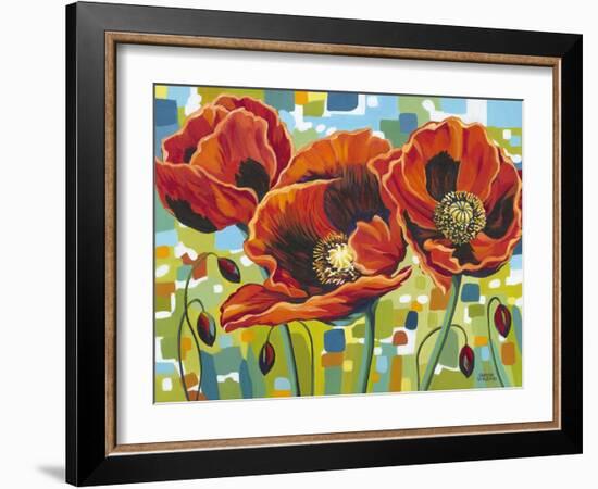 Vivid Poppies III-Carolee Vitaletti-Framed Art Print