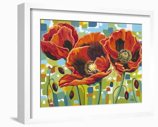 Vivid Poppies III-Carolee Vitaletti-Framed Art Print