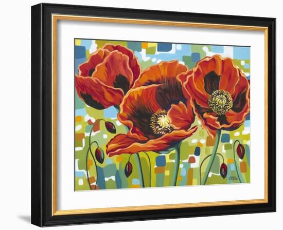 Vivid Poppies III-Carolee Vitaletti-Framed Art Print