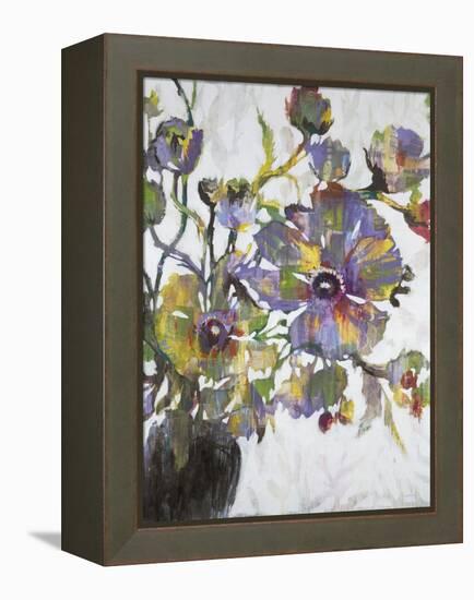 Vivid Poppies-Liz Jardine-Framed Stretched Canvas