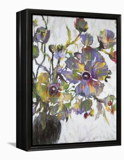 Vivid Poppies-Liz Jardine-Framed Stretched Canvas