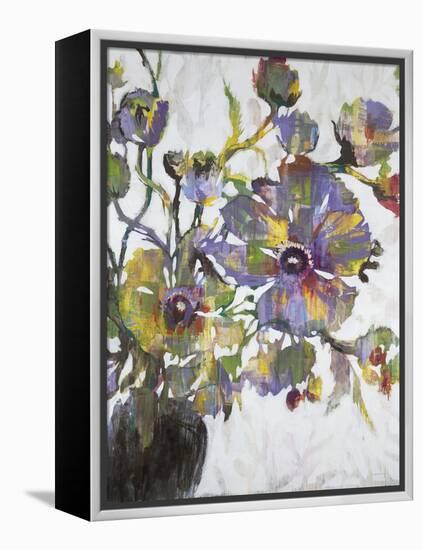 Vivid Poppies-Liz Jardine-Framed Stretched Canvas