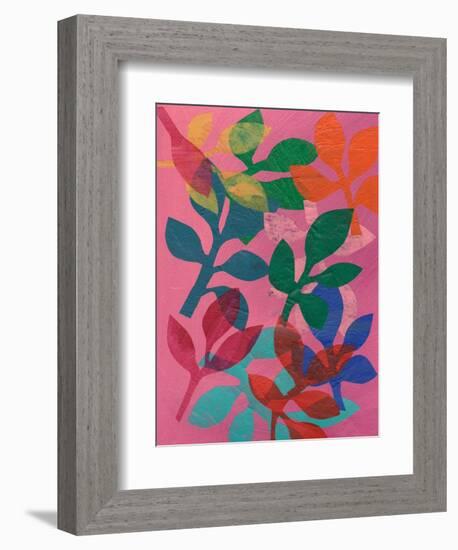 Vivid Stems IV-Regina Moore-Framed Art Print