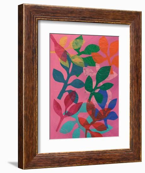 Vivid Stems IV-Regina Moore-Framed Art Print