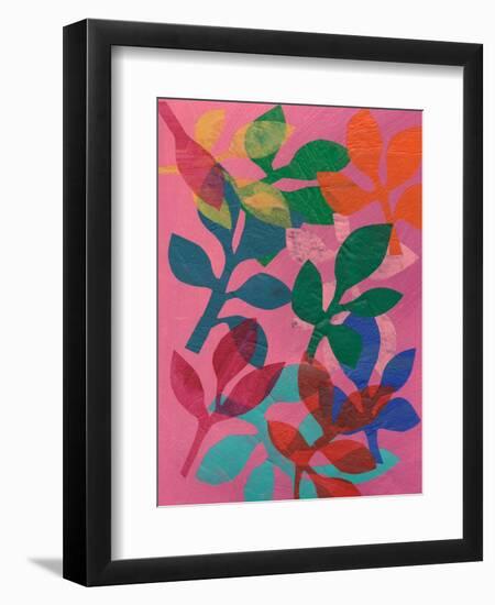 Vivid Stems IV-Regina Moore-Framed Art Print