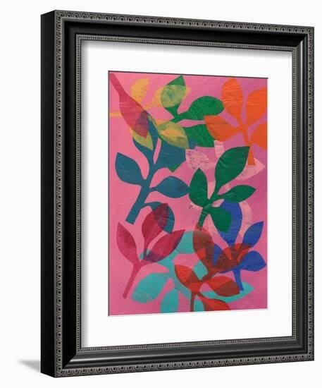 Vivid Stems IV-Regina Moore-Framed Art Print