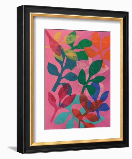 Vivid Stems IV-Regina Moore-Framed Art Print