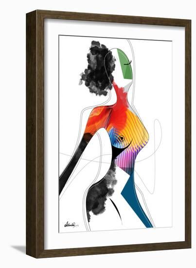 Vivid Woman - Invincible-Ishita Banerjee-Framed Art Print