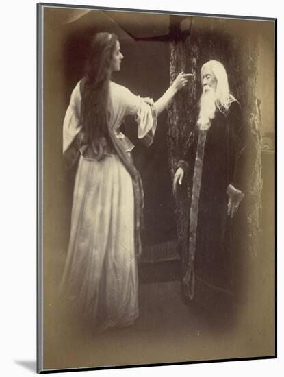 Vivien and Merlin-Julia Margaret Cameron-Mounted Giclee Print