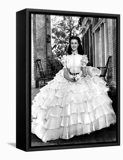 Vivien Leigh, Gone with the Wind, directed by Victor Fleming, 1939 (b/w photo)-null-Framed Stretched Canvas