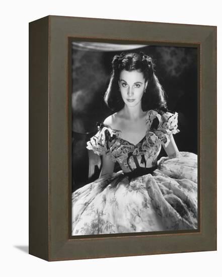 Vivien Leigh, Gone with the Wind, directed by Victor Fleming, 1939 (b/w photo)-null-Framed Stretched Canvas