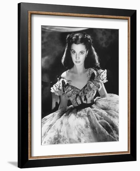 Vivien Leigh, Gone with the Wind, directed by Victor Fleming, 1939 (b/w photo)-null-Framed Photo