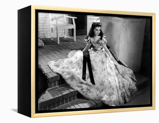 Vivien Leigh, Gone with the Wind, directed by Victor Fleming, 1939 (b/w photo)-null-Framed Stretched Canvas